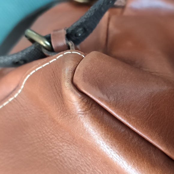 EUC Patricia Nash Heritage Aberdeen Leather Backpack Purse Brown - Picture 5 of 14